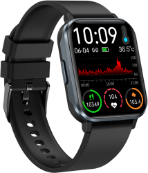 Ceas smartwatch BLEKSY® Apeluri si mesaje bluetooth Rezistent la apa Functii monitorizare Fitness Ritm cardiac Somn Nivel oxigen 