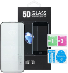 Folie sticla securizata pentru Apple Iphone 15 Pro Max 5D Full Glue Negru 