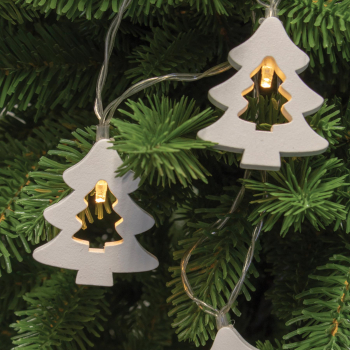 Ghirlanda Cu Led-uri si Baterii Decor Brad 20 Led Alb Cald 