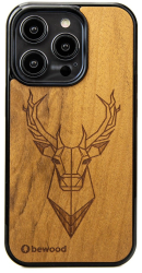 Husa Bewood Profesional iPhone 15 Pro 6 1 Cerbi Imbuia 