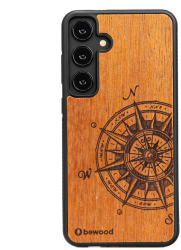 Husa din lemn pentru Samsung Galaxy S24 Plus in stil profesional pentru calatorii. 