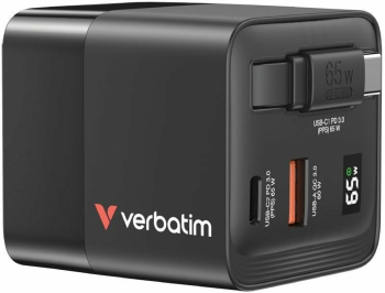 Incarcator de perete Verbatim 32217 65 W negru 1 x USB tehnologie Quick Charge 3.0 