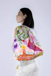 KIND BAG - Geantă reutilizabilă medie din material eco RPET - model Red Bird