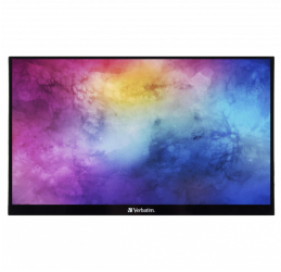 Monitor Portabil Touchscreen LED IPS Verbatim 14 Full HD 1920x1080 6ms HDR FreeSync 2x USB-C HDMI USB PMT-14 