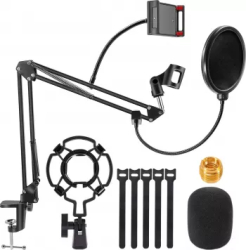 Set Brat cu menghina cu suport pentru microfon si Filtru stand Profesional Adjustabil