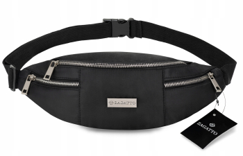 Borseta neagra pentru femei Poliester/Nylon 12x33x7 cm Zagatto ZG74 