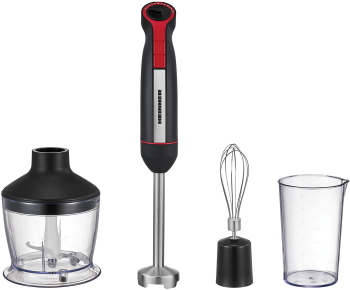 Mixer vertical Heinner HHB-DC1200BKRD 1200w viteza variabila + turbo lame inox negru/rosu
