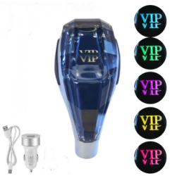 Nuca Ornament Schimbator Viteze Automat Model Cristal din Plastic Iluminare LED cu Activare Tactila