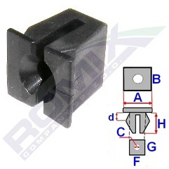 Clips Fixare Pentru Ford/Mercedes/Opel - Negru Set 10 Buc 