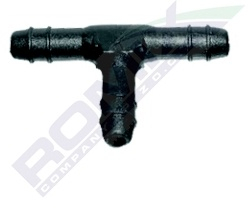 Conector Teu Furtun Conducte 4.9Mm - Negru Set 10 Buc 