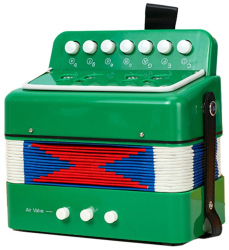 Acordeon Pentru Copii Flippy Acordeon Jucarie pentru Educatie Timpurie 7 butoane 2 bass Acordeon Instrument Muzical pentru Copii 18 x 17 x 