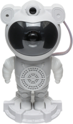 Proiector Laser Astronaut cu Joc de Lumini Aurora Boreala si Stele Boxa Sunete Albe Functie Bluetooth Reglare 360 Timer Setare Luminoz 