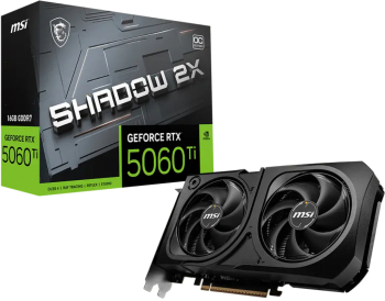 Placa video MSI GeForce RTX 5060 Ti SHADOW 2X OC PLUS 16GB GDDR7 128-bit DLSS 4.0 