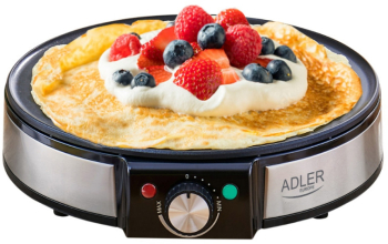 Aparat de clatite Adler AD 3058 1600W 30 cm Ustensile incluse Negru/otel inoxidabil 