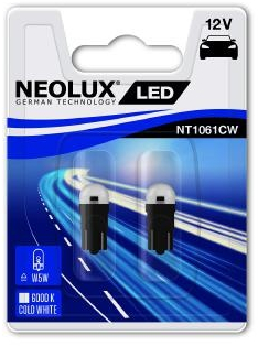 Bec Led 12V 0.5W W2.1X9.5D Blister 2 Buc Neolux 