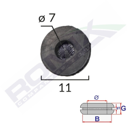 Capac Cauciuc Inchis Universal Diametru 7Mm Set 10 Buc 
