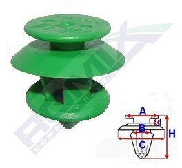 Clips Tapiterie Pentru Mercedes Benz Set 10 Buc 