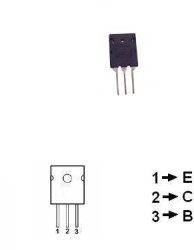 Componenta electronica PNP cu putere medie si tensiune 22V. 