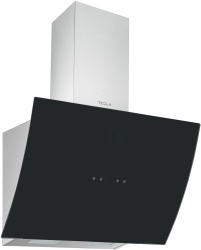 Hota incorporabila decorativa Tesla DD600AXB Putere de absorbtie 630 mc/h Senzor control fara atingere Afisaj LED 60 cm Inox/Sticla nea 