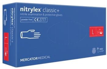 Manusi Protectie Albastre Din Nitril Classic L Set 100Buc Nitrylex