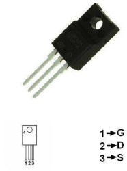 Mosfet 2SK2845 - tranzistor cu canal N. 