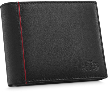 Portofel barbati Zagatto R ZG-N992-F16 Fabriano Piele naturala 9.5x12.5x2 cm Negru 