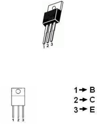 Putere Tranzistor RF 75V 4A 6W 27MHz NPN