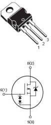 Tranzi mosfet puternic canal N 600V 4A - 1.76 ohm 