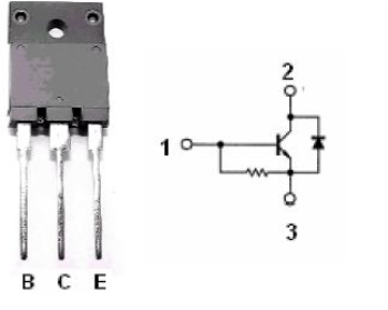 Tranzistor NPN Comutabil 12A 45W Izolat cu Dioda de Protectie 