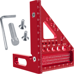 Vinclu 45º /90º CZAY® Echer 3D Unghiuri intre 22 5º si 90º Rigla Metalica Triunghiulara Precizie Ridicata 0 1 mm/ 