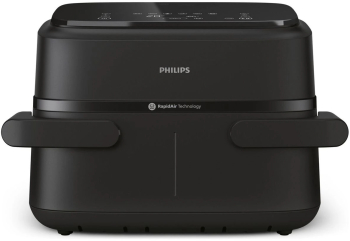 Friteuza dubla cu aer cald Philips Airfryer Seria 1000 NA150\/00 7.1L 2450W Aplicatie Home ID 6 presetari 10 moduri de preparare Negru 