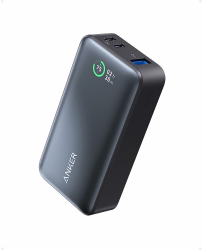 Acumulator extern Anker 533 PowerCore 10.000 mAh 30W Power IQ 3.0 PowerDelivery 2x USB-C 1x USB-A Negru 