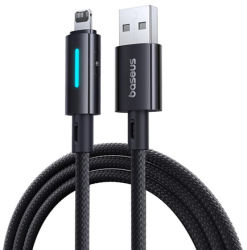 Cablu usb - lightning 2.4a 1m baseus - negru 