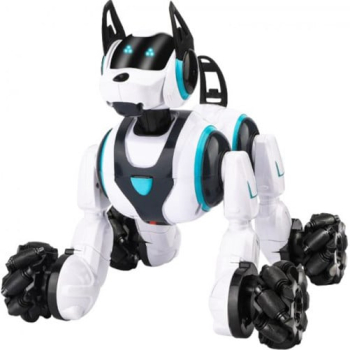 Caine Robot inteligent controlabil prin gesturi si telecomanda iUni 800A Rotire 360° Alb