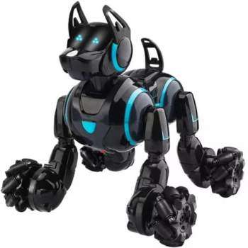 Caine Robot inteligent controlabil prin gesturi si telecomanda iUni 800A Rotire 360° Negru 