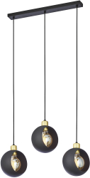 Corp de iluminat suspendat ADVITI Jala 3p AD-LD-6226BE27M E27 maxim 3 x 15W negru 