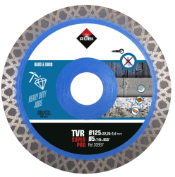 Disc diamantat pt. materiale foarte dure 125mm TVR 125 SuperPro - RUBI-30987 