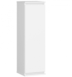 Dulap suspendat placa laminata 3 rafturi 1 usa alb 30x30x99 cm