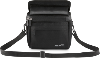 Genata pentru ghidon bicicleta Zagatto Velo Neagra 19x11x18 5 cm 3 8L Suport telefon Impermeabila Fixare rapida Bretea pentru transp 