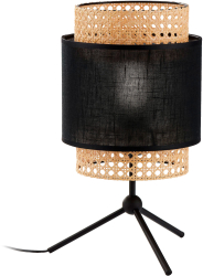 Lampa de noptiera ADVITI Lana AD-LD-6240BE27T E27 maxim 60W negru/maro 