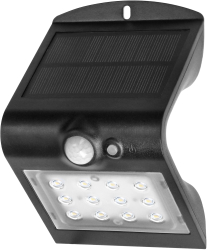 Lampa solara ADVITI Siloe AD-SL-6083BLR4 1.5 W senzor de miscare unghi de detectie 120° 190lm IP65 4000K 1200mAh negru 