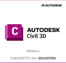 Licenta Civil 3D 2026 Subscriptie 1 An- 2 dispozitive 