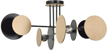 Lustra ADVITI Rita AD-LD-6320BE27 E27 4 x 60W negru/maro 