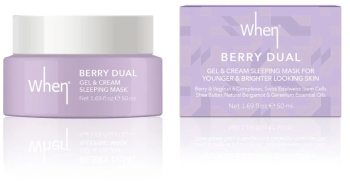 Masca de noapte gel & crema Dual Berry When Beauty 50 ml 