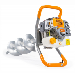 Motoburghiu de pamant cu motor pe benzina+ burghie PM-SWG-600N-3W 