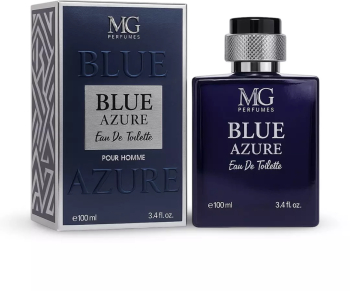 Parfum barbati Blue azure Eau de Toilette 100 ml - Inspirat de Bleu de Chanel - aroma proaspata lemnoasa si usor condimentata note masculin 
