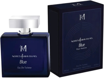 Parfum barbati Notes & Rhythms Blue Eau de Toilette 100 ml - Inspirat de Narciso Rodriguez - lemnos condimentat Magrot 25053 