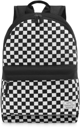 Rucsac de scoala Zagatto R ZG765 Compatibil laptop Nylon/Poliester 45x30x15 cm Alb/Negru 
