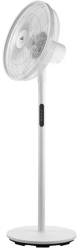Ventilator cu picior ETA Breezo 460790000 design de lux 60 W 45 cm 4 viteze 5 palete oscilatie temporizator LED telecomanda alb