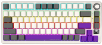 Tastatura Lorgar KBP7075W RGB LED USB/USB Wireless/Bluetooth Beige
